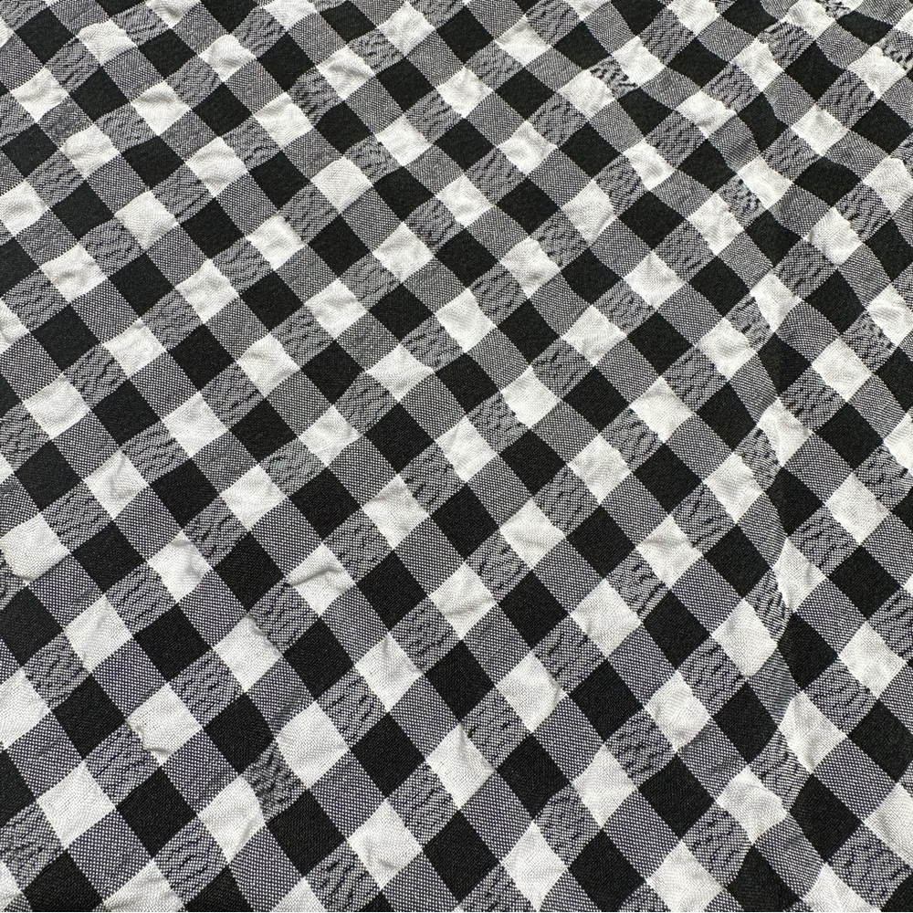 Maison D’Amelie Gingham Plaid Ruffle Skirt Seersucker Lightweight Women’s size 2 - Picture 5 of 11